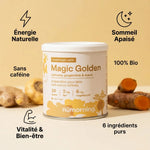 nüMorning Magic Golden Latte bio maca curcuma gingembre 125g avec bénéfices énergie sommeil vitalité