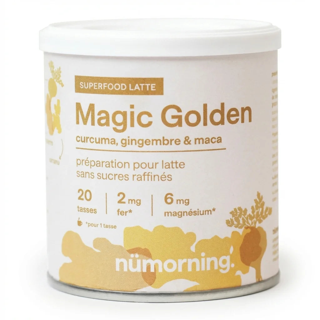 Pot Magic Golden Bio nüMorning latte doré maca curcuma gingembre 125g