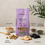 Muesli Multifruits Bio 350g avec ingrédients naturels : mûres, pommes, amandes et graines