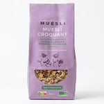 Muesli Multifruits Bio 350g Monsieur Muesli emballage violet sur fond blanc