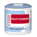 Multi vitamines, boîte de 60 gélules végétales de la marque Laboratoire Code.