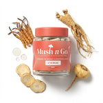 Mush n Go Énergie gélules ginseng cordyceps maca avec ingrédients naturels