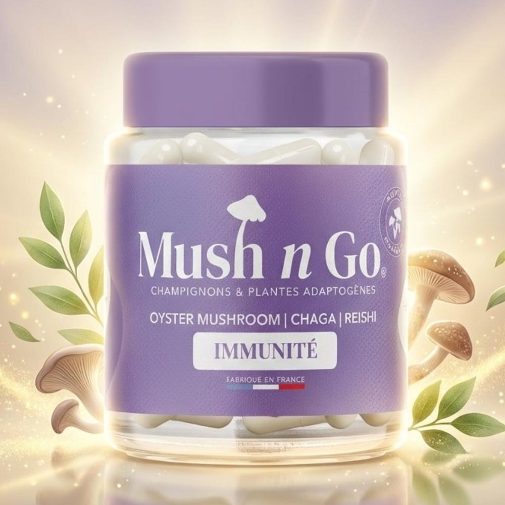 Mush n Go Immunité - Oyster, Chaga & Reishi - 30 gélules