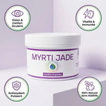 Myrti Jade poudre myrtille 200g avec bénéfices vision, vitalité, antioxydant naturel