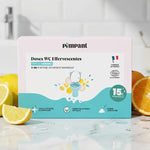 Nettoyant WC en stick Pimpant x15 sur surface marbre en salle de bain moderne