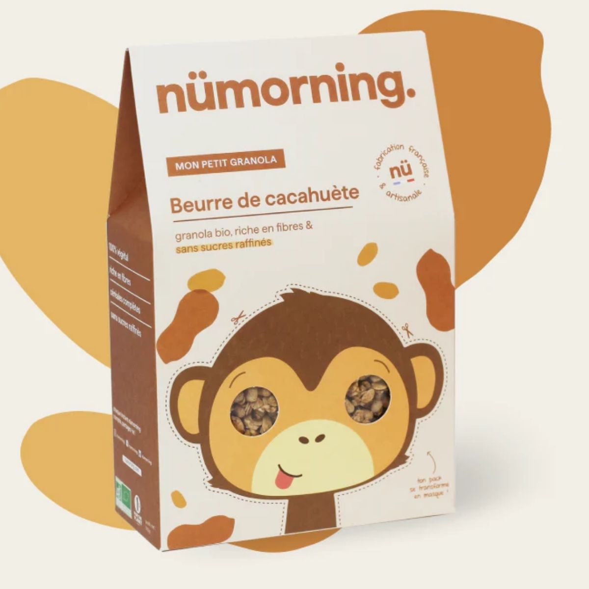 Un sachet de 300 grammes de granola bio beurre de cachuete.