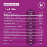 informations nutritionnelles sur le ube latte nümorning