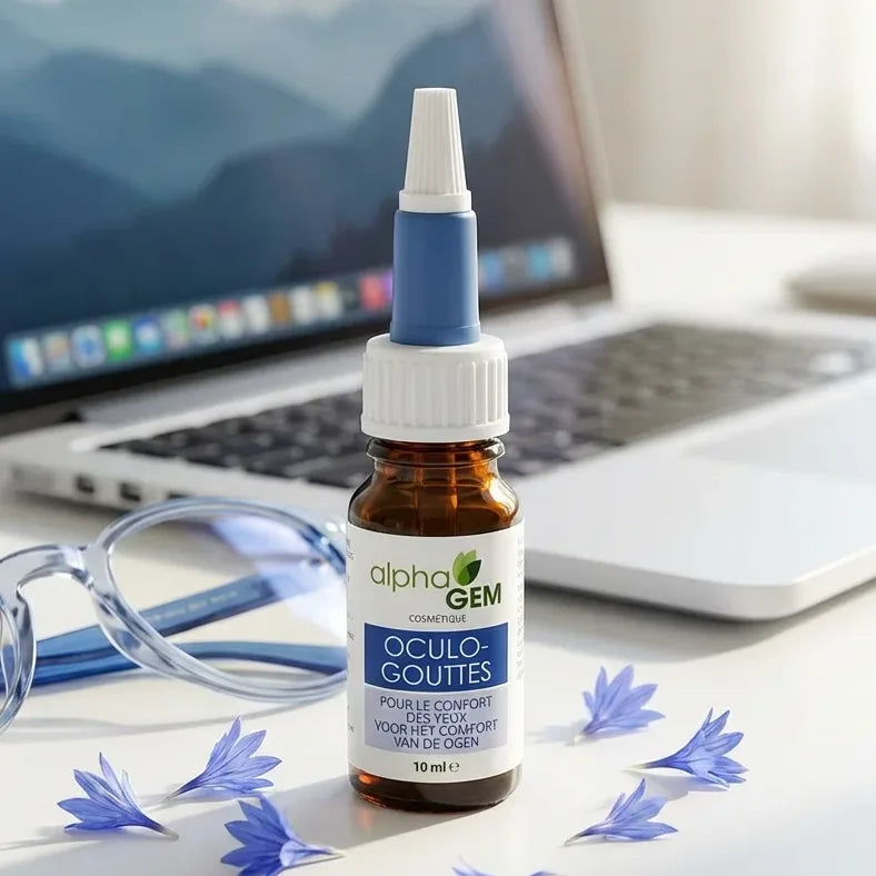 Oculo Gouttes Alphagem 10 ml, gouttes oculaires pour soulager la fatigue des yeux
