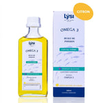 Bouteille Lysi Omega 3 Capital Forme 240ml saveur citron avec emballage bleu et blanc