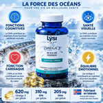 Omega 3 Capital Forme Lysi 60 gélules avec bénéfices cognitifs, visuels, cardiaque et émotionnel