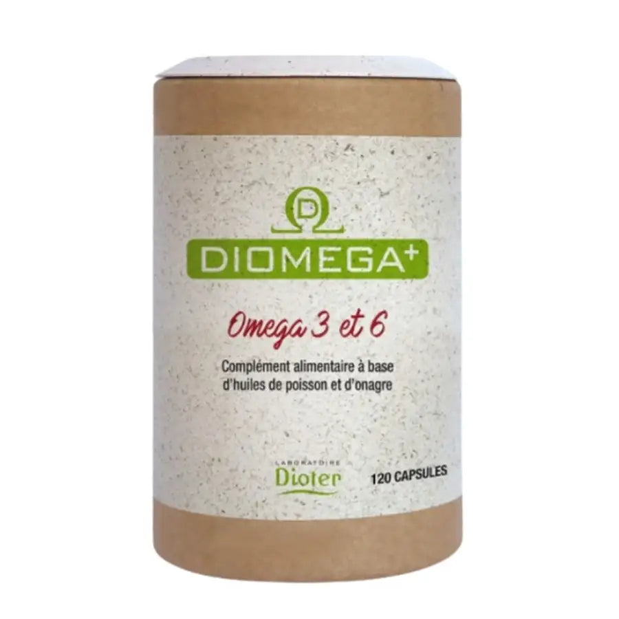Une boîte de 20 capsules d'Oméga 3 et 6 de la marque Dioter