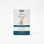 Lysi Oméga 3 enfants 60 capsules fruitées à mâcher bouteille blanc teal