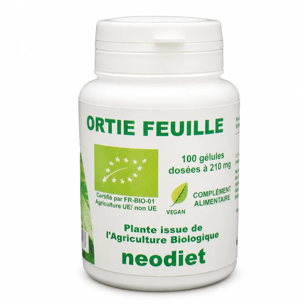 Neodiet Ortie piquante feuille 100 gélules 210mg complément alimentaire naturel