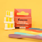 Packshot des recharges de brosses à dents "déclic" de la marque Lamazuna