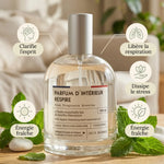 Parfum d'intérieur Respire 100ml avec feuilles de menthe fraîche et bénéfices bien-être naturels