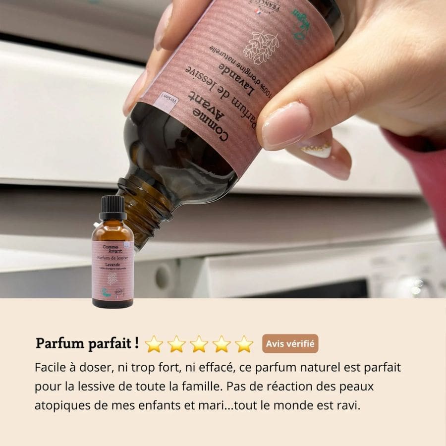 Les avis clients sur le Parfum de lessive Lavande Comme Avant