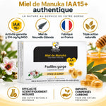 Pastilles gorge miel de manuka IAA15+ Comptoirs et compagnies, boîte produit fond blanc
