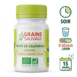 Pavot de Californie bio 60 gélules Graine Sauvage avec posologie 2 gélules par jour