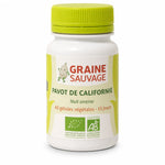 Pavot de Californie bio 60 gélules Graine Sauvage flacon blanc certifié