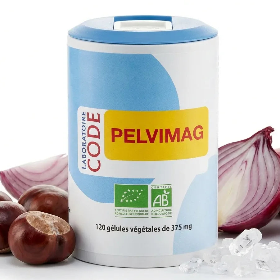 Pelvimag bio 120 gélules - flacon avec ingrédients naturels pour confort urinaire