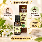 Petit tourbillon bio Biofloral granules enfants 19,5g sans alcool fleurs de Bach