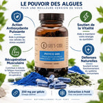 Phyco 200 Life's Code phycocyanine 200mg avec bénéfices antioxydants et récupération musculaire