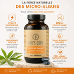 Phyco-éléments 90 gélules Life's Code - Complément alimentaire vitalité, performance sportive, 100% végane fabriqué en France