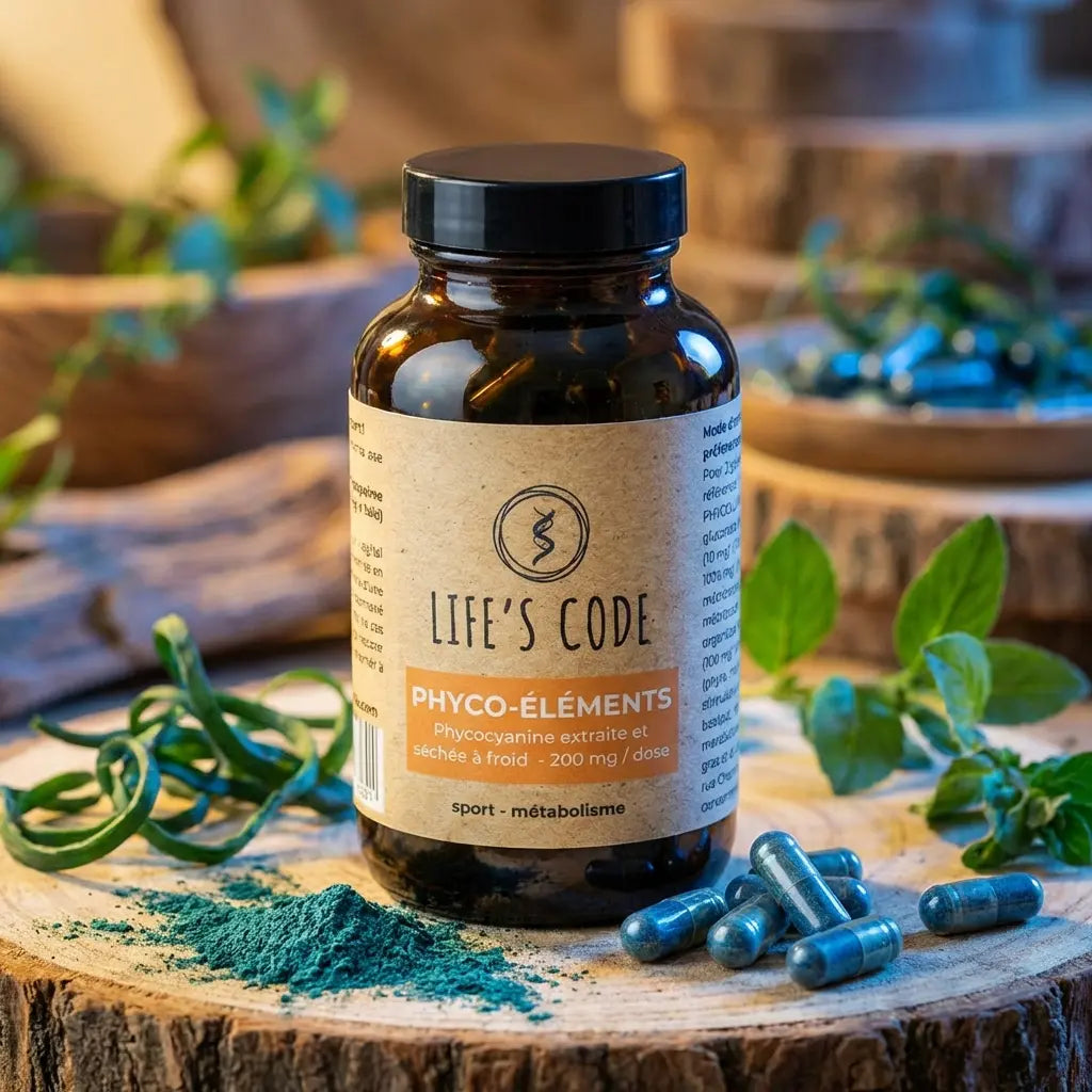 Phyco-éléments Life's Code 90 gélules - spiruline et éléments botaniques naturels