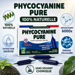 Phycocyanine Pure Etika Spirulina ampoules x20 antioxydant naturel extraction aqueuse
