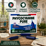 Phycocyanine Pure ampoules Etika Spirulina 20x10ml fabriquées en France