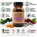 Phyco-Sublime Life's Code - Complément anti-âge phycocyanine 8 actifs, gélules véganes certifiées