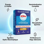 Plasma Marin Hypertonique Oligocéan 20 ampoules avec bénéfices : énergie, reminéralisation, récupération sportive