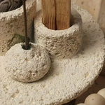 Zoom sur le détails de la matière du Porte-Encens 3-en-1 texturé