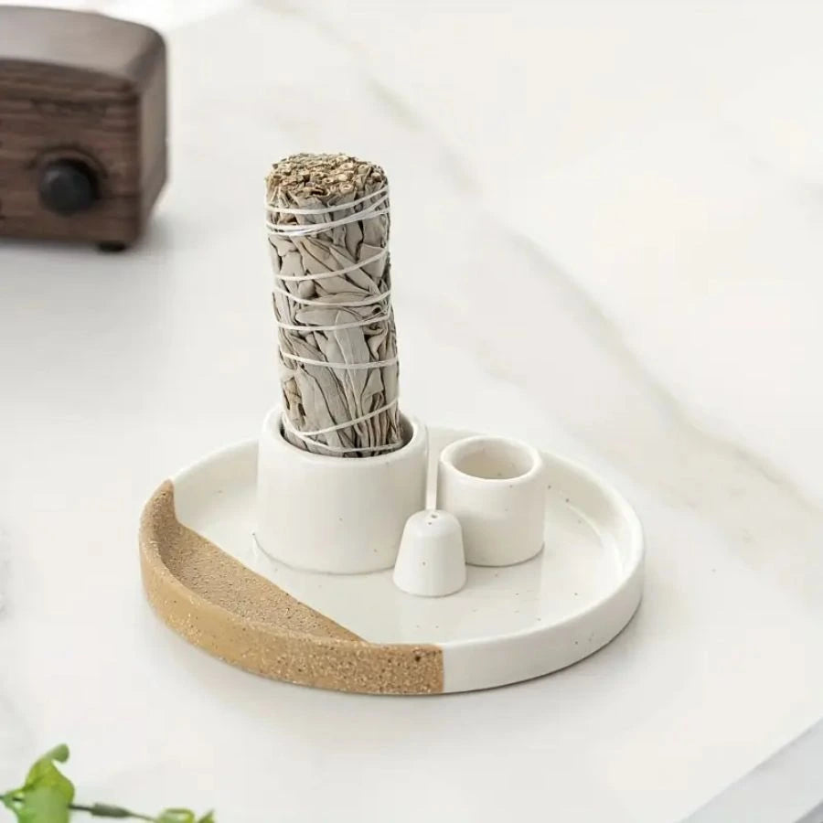 Un porte encens 3 en 1 avec une sauge