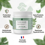 Poudre noire naturelle anti-puces tiques Phytolab 350g sans chimie formule française