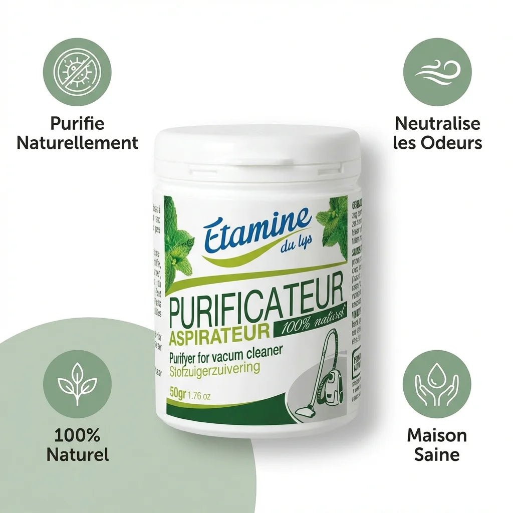 Poudre parfumée Etamine Du Lys 50g avec bénéfices naturels: purifie, neutralise odeurs, 100% naturel