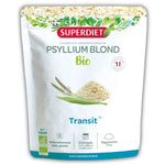 Face avant d'un sachet de Psyllium Blond Bio Téguments de 200 G de la marque Superdiet