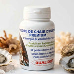 Compléments alimentaire de poudre de chair d'huitre 60 gélules vital osmose