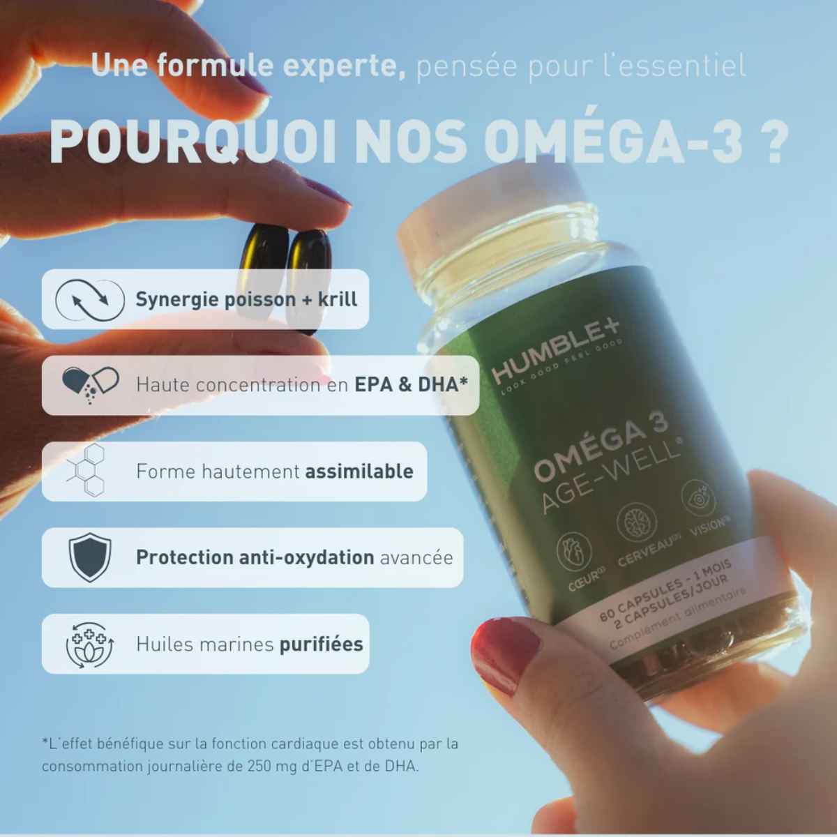 Pourquoi choisir les omega 3 de chez humble +.