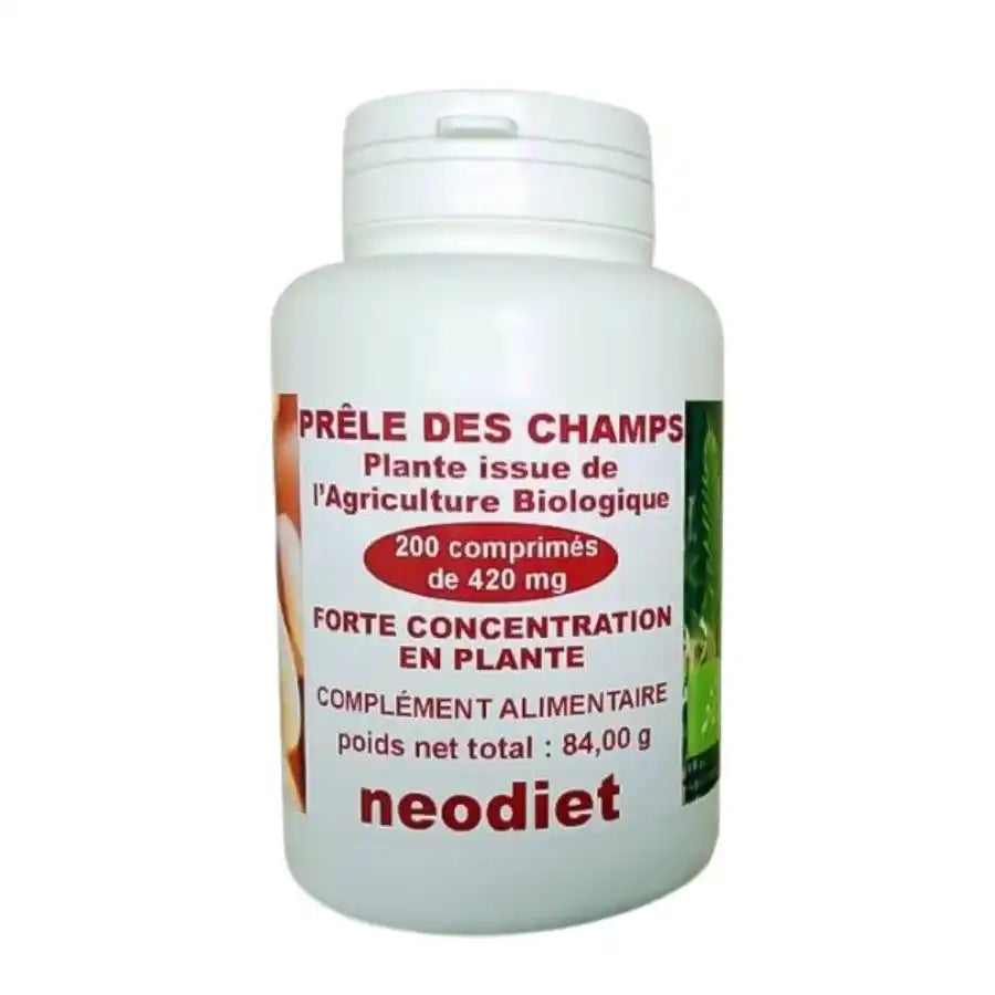 Boîte de 200 comprimés de Prêle des Champs de la marque Vital Osmose