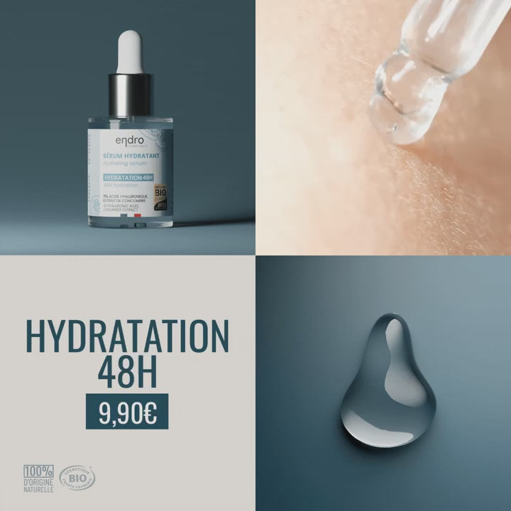 Vidéo d'utilisation et d'application du Sérum Hydratant Endro