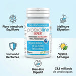 Probioline Expert 24 gélules - 33,8 milliards probiotiques pour flore intestinale équilibrée et digestion