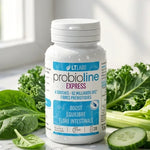 Probioline Expert flore intestinale 28 gélules LT Labo avec légumes frais et eau