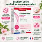 Probiomelia Confort Intime 30 gélules Superdiet avec ingrédients actifs probiotiques et D-Mannose