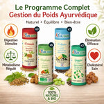Programme Ayurvédique complet AyurVana : Triphala, Trikatu, Trimada et Guggul bio pour poids idéal