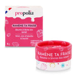 Un Baume à lèvres bio teinté au miel, cire d'abeille & karité de la marque Propolia