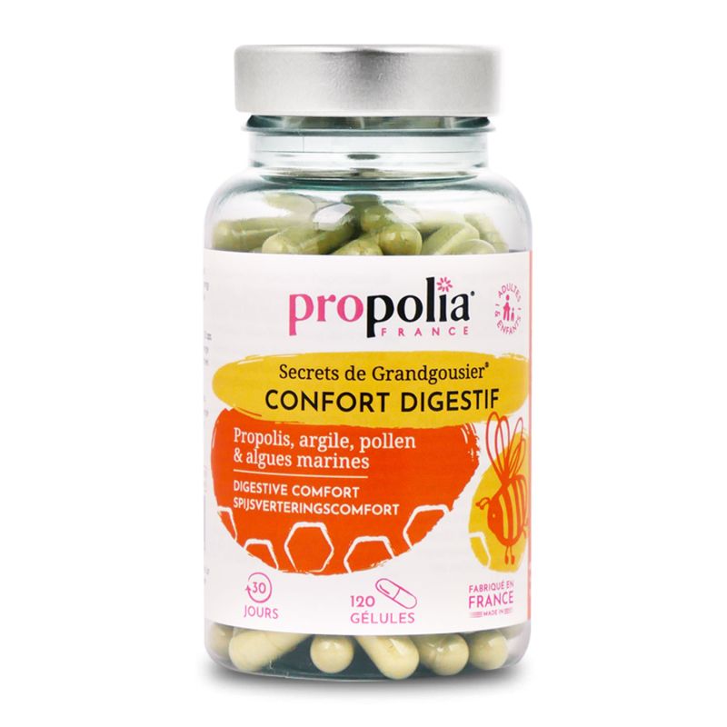 Boîte de 120 gélules pour le confort digestif de la marque Propolia 