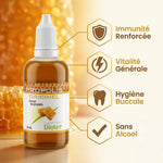 Propolis Originel 50ml Dioter avec bénéfices : immunité, vitalité, hygiène buccale, sans alcool