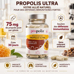 Propolis ULTRA 120 gélules Propolia - Défenses immunitaires naturelles, 75 mg par gélule