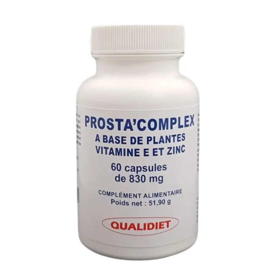Boîte de 60 capsules Prosta'complex de la marque Qualidiet 
